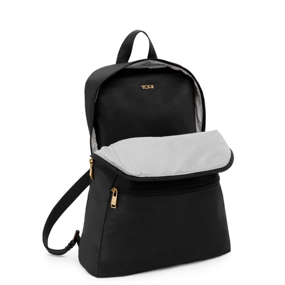 Tumi Venture Black Backpack with Gold Accents - Picture 3 of 8